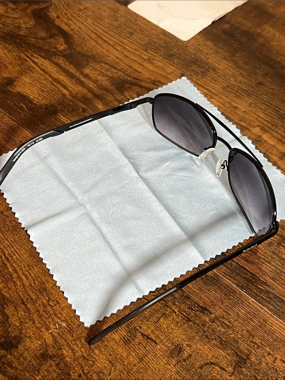 Timberland Black Frames with Dark Purple Lenses Aviator Sunglasses
